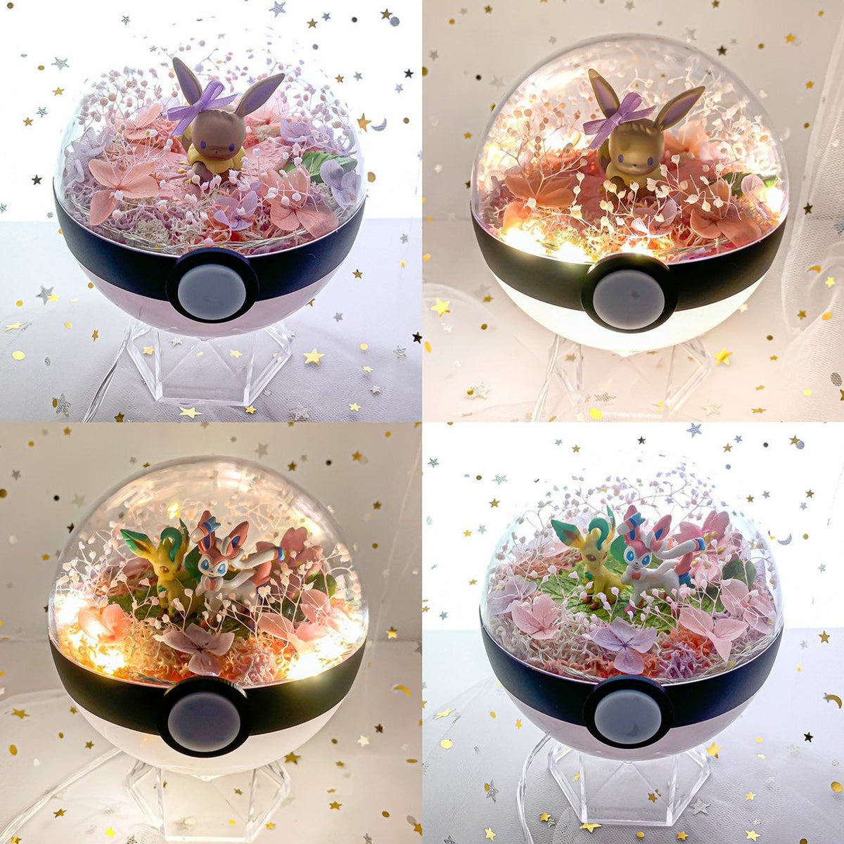 Custom Pokémon Terrarium selling Crystal Ice and snow Pokeball