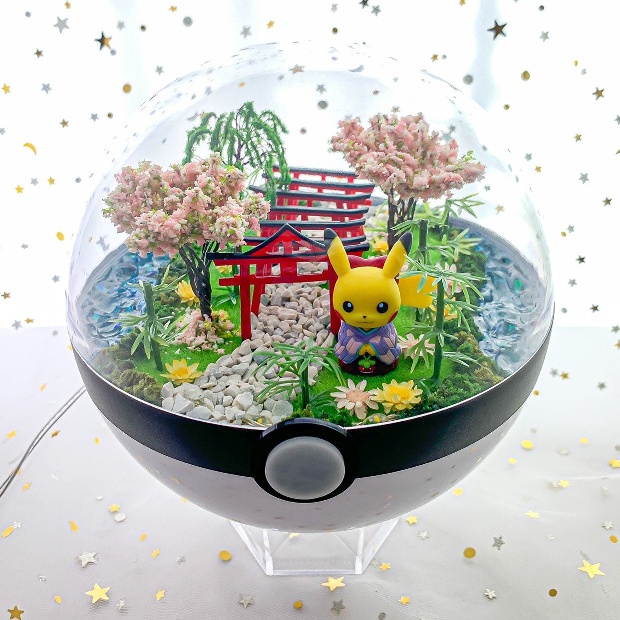 Custom Pokémon Terrarium 2024 Crystal Forest